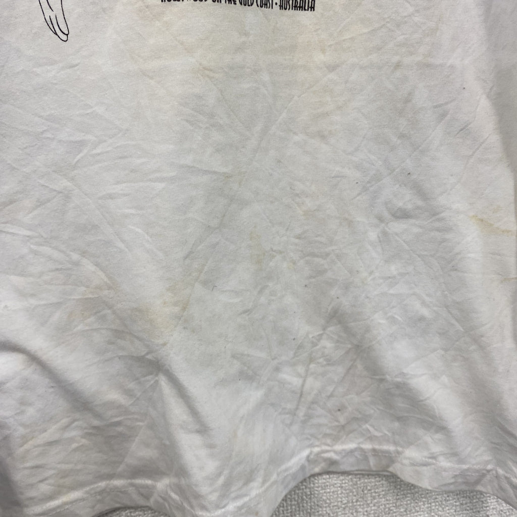 MOVIE WORLD　半袖プリントTシャツ　ワーナーブラザーズ・ムービーワールド　白　ホワイト　Sサイズ カットソー メンズ コットン 古着