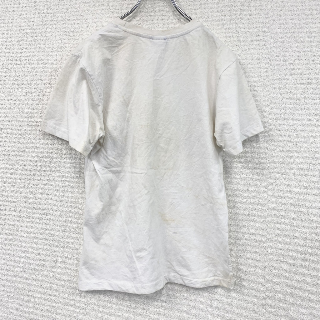 MOVIE WORLD　半袖プリントTシャツ　ワーナーブラザーズ・ムービーワールド　白　ホワイト　Sサイズ カットソー メンズ コットン 古着