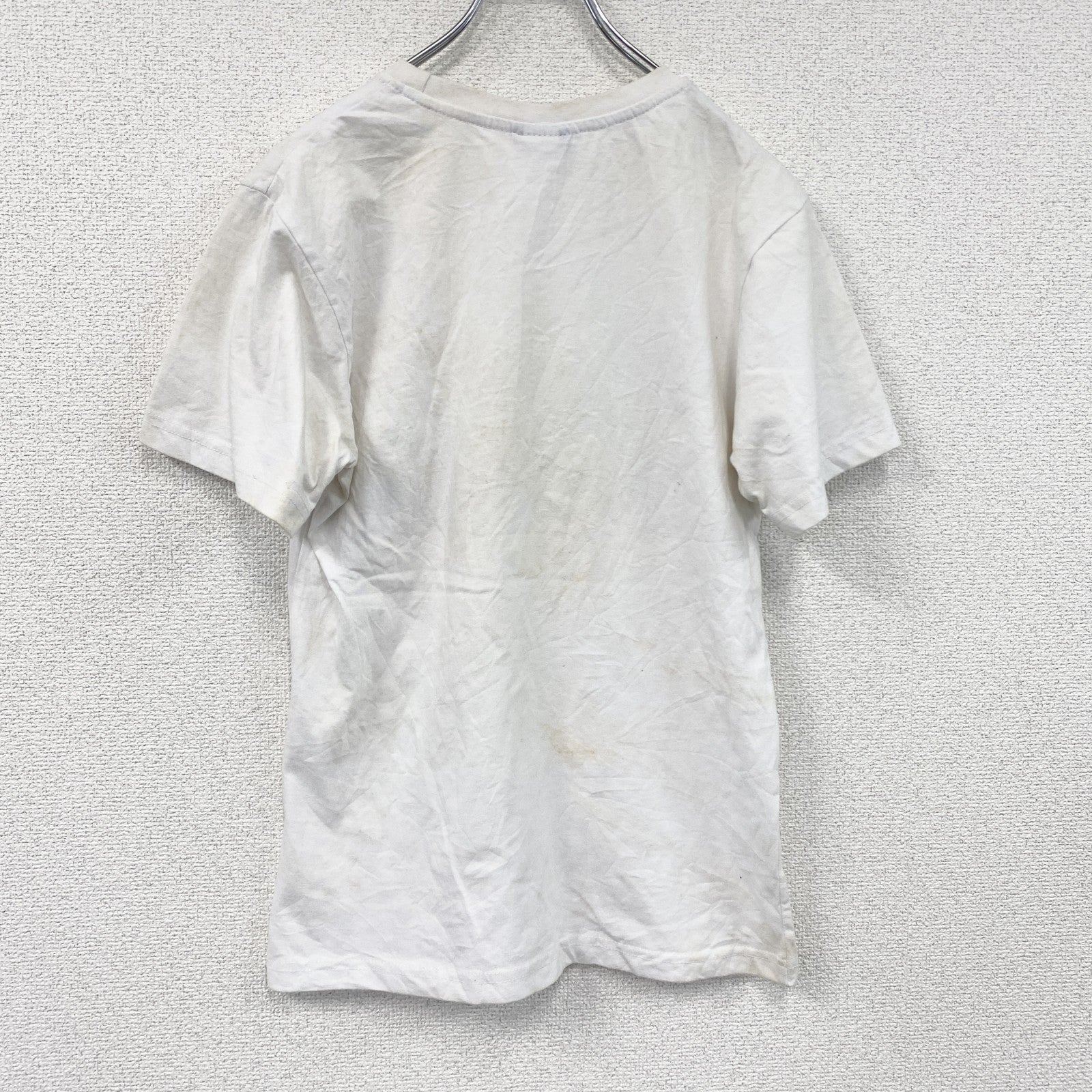 MOVIE WORLD　半袖プリントTシャツ　ワーナーブラザーズ・ムービーワールド　白　ホワイト　Sサイズ カットソー メンズ コットン 古着
