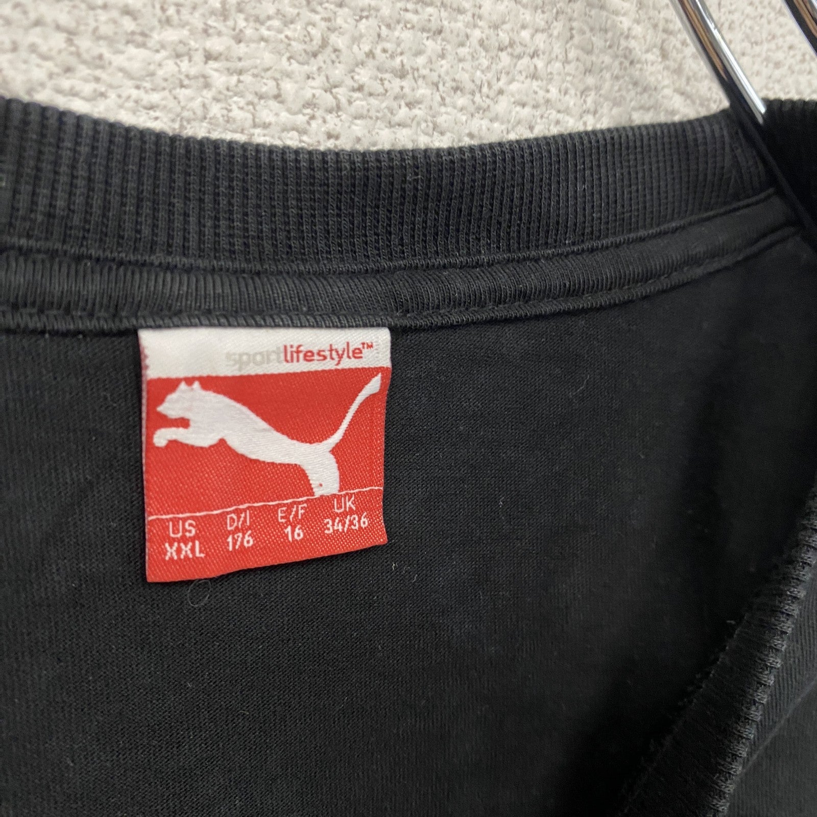 PUMA　プーマ　半袖プリントTシャツ　黒　ブラック　XXLサイズ　古着