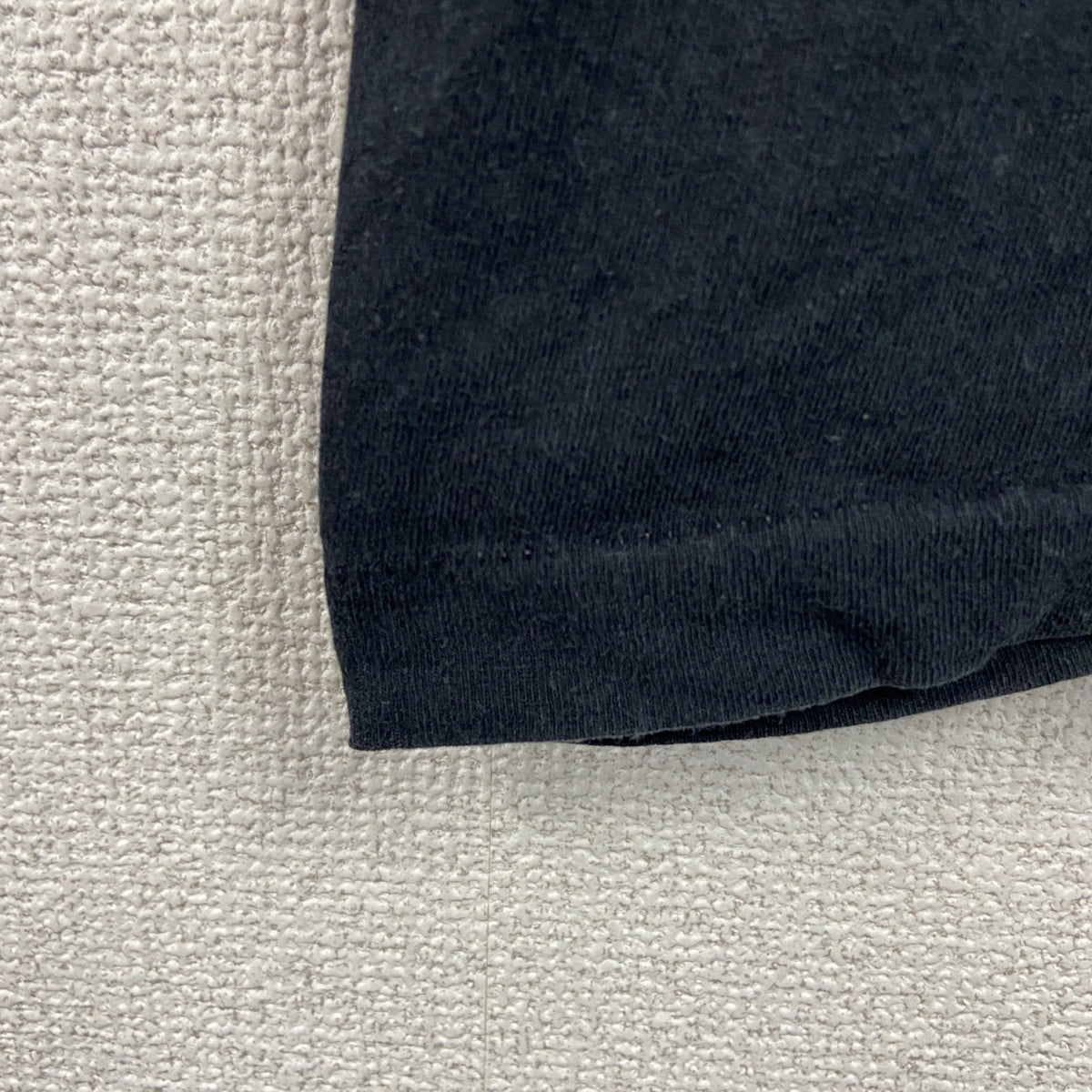 ～90s　半袖プリントTシャツ　メッセージT　英字プリント　シングルステッチ　ヴィンテージ　黒　ブラック　古着