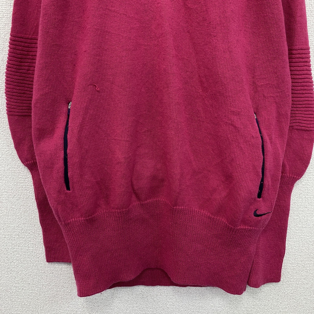 NIKE GOLF　ナイキゴルフ　ハーフジップウールニットセーター　ピンク　Lサイズ　古着