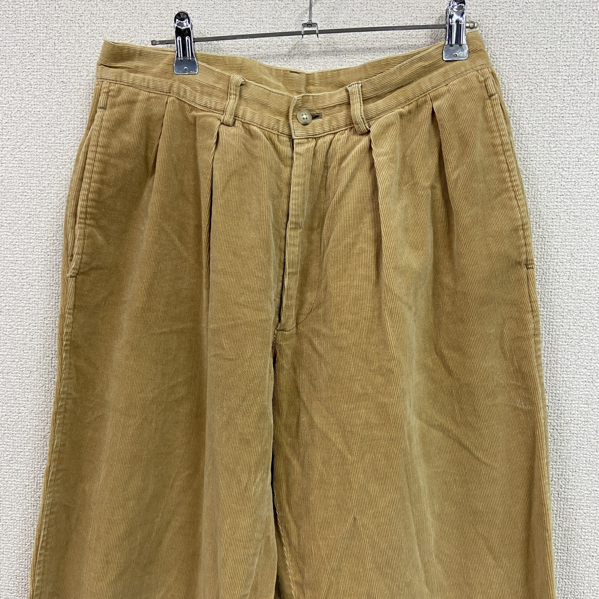 CHAPS　チャップス　RALPH LAUREN　ラルフローレン　コーデュロイパンツ　ジップフライ　茶色　ブラウン　古着