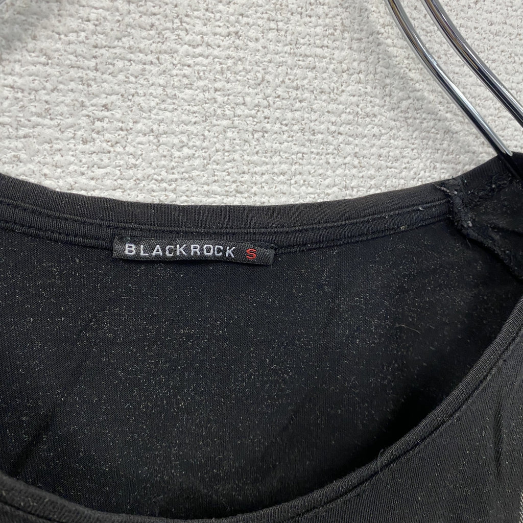 BLACK ROCK　ブラック ロック　半袖プリントTシャツ　ドクロ　ラインストーン　黒　ブラック　Sサイズ　古着