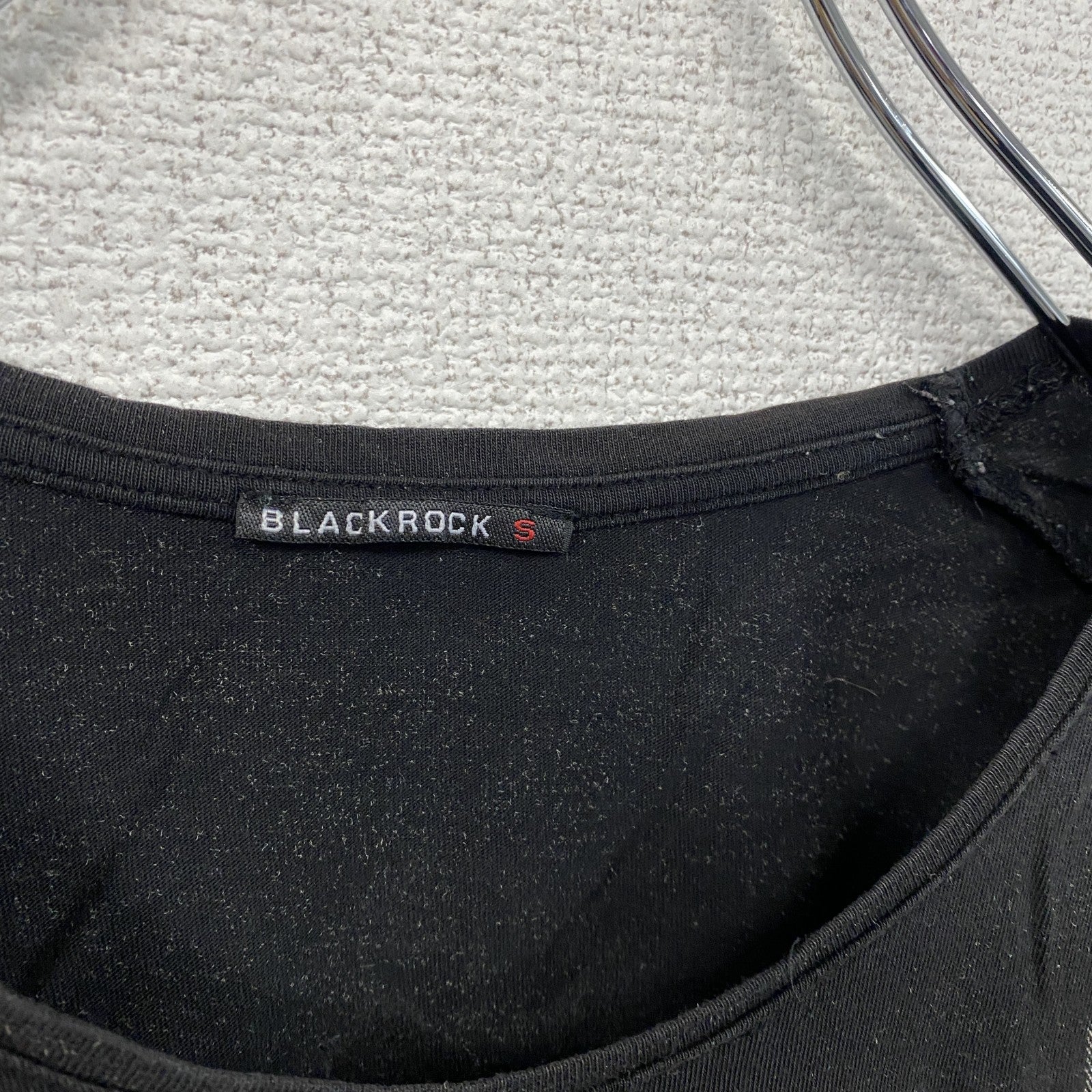 BLACK ROCK　ブラック ロック　半袖プリントTシャツ　ドクロ　ラインストーン　黒　ブラック　Sサイズ　古着