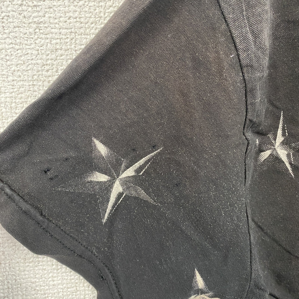 BLACK ROCK　ブラック ロック　半袖プリントTシャツ　ドクロ　ラインストーン　黒　ブラック　Sサイズ　古着