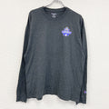 Champion　チャンピオン　NCAA　長袖プリントTシャツ　灰色　グレー　XLサイズ　古着