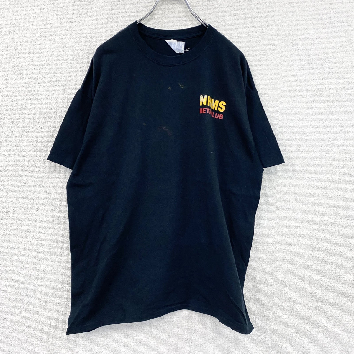 GILDAN　ギルダン　半袖プリントTシャツ　両面プリント　黒　ブラック　XLサイズ　古着