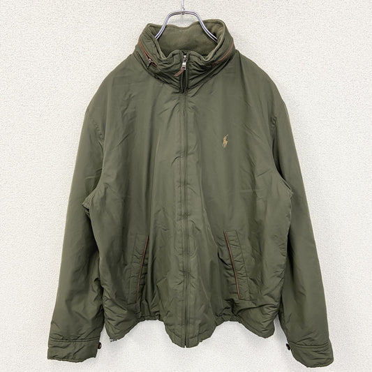 古着 used　POLO RALPH LAUREN ポロラルフローレン　長袖ナイロンジャケット　ポニー刺繍　Mサイズ