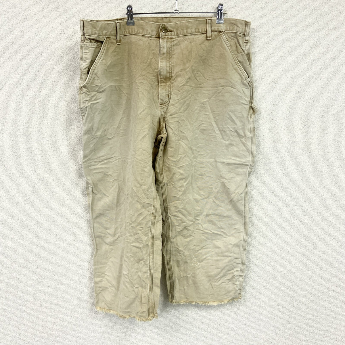 carhatt　カーハート　ペインターパンツ　ワークパンツ　ジップフライ　ベージュ　W42サイズ　古着