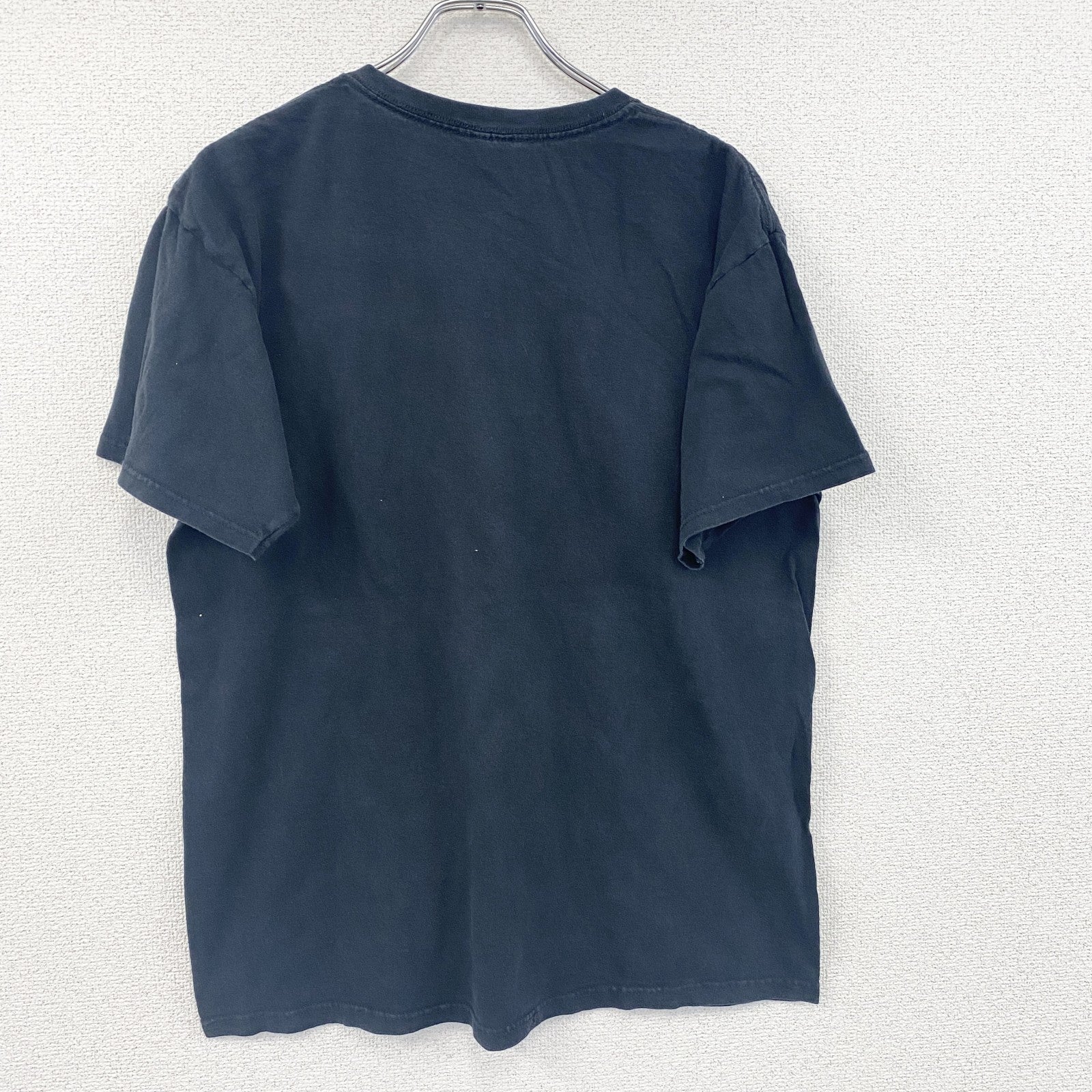 90s～　anvil　アンヴィルl　半袖Tシャツ　スタンフォード大学　カレッジロゴ　3連プリント　黒　ブラック　Lサイズ　　ヴィンテージ　古着