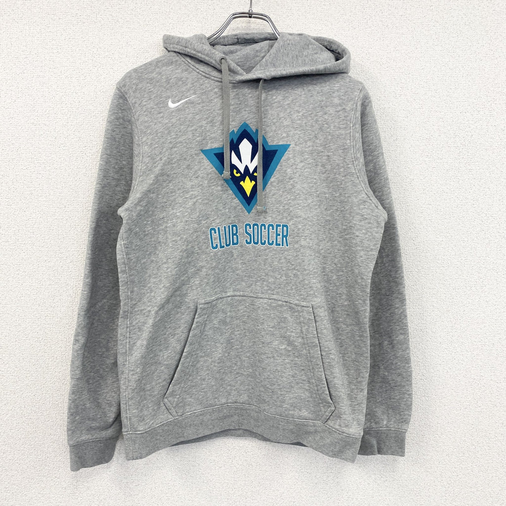 NIKE　ナイキ　UNCW　スウェットパーカー/フーディー　スウッシュ　灰色　グレー　Sサイズ　古着