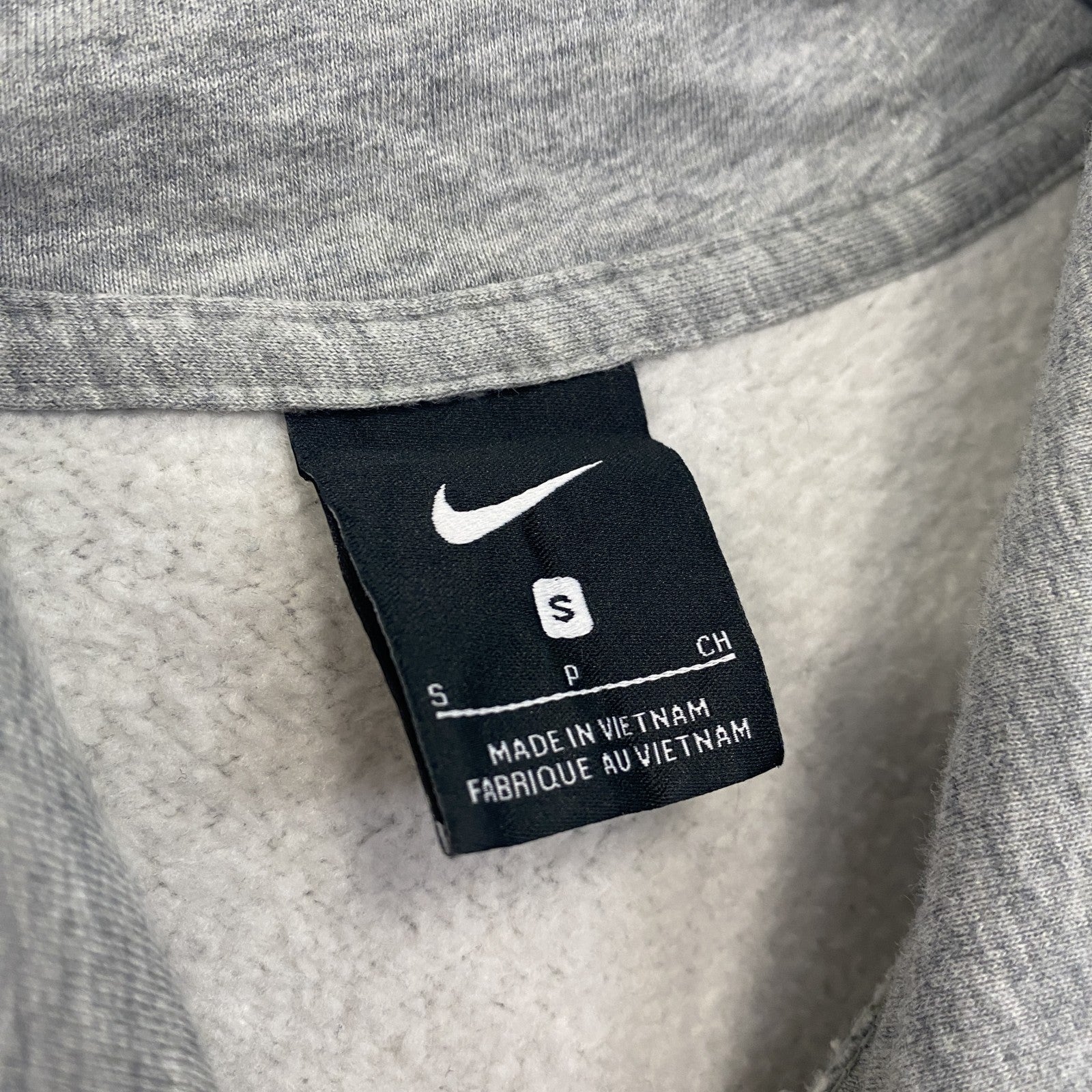 NIKE　ナイキ　UNCW　スウェットパーカー/フーディー　スウッシュ　灰色　グレー　Sサイズ　古着