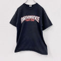 FRUIT OF THE LOOM　半袖プリントTシャツ　アーチプリント　骸骨　スカル　ドクロ　両面プリント　黒　ブラック　Lサイズ　古着