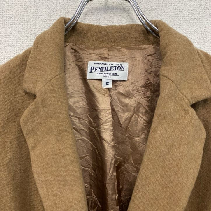 ～00s　PENDELTON　ペンドルトン　テーラードジャケット/ブレザー　2B　ヴィンテージ　ベージュ　12サイズ　古着