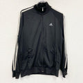 adidas　アディダス　トラックジャケット/ジャージ　黒　ブラック　Mサイズ　古着