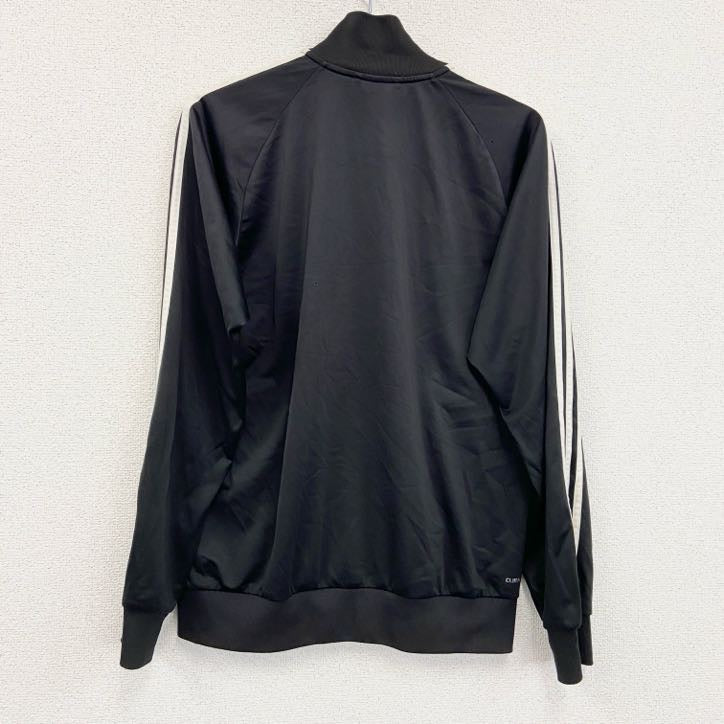 adidas　アディダス　トラックジャケット/ジャージ　黒　ブラック　Mサイズ　古着