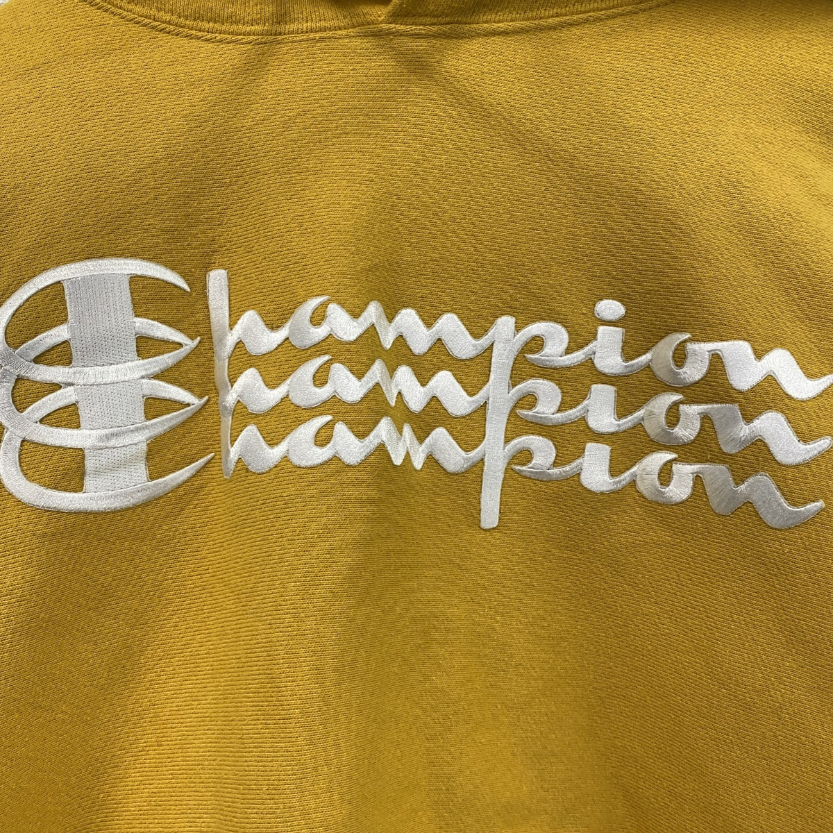 Champion　チャンピオン　リバースウィーブ　スウェットパーカー/フーディー　黄色　イエロー　Sサイズ　古着