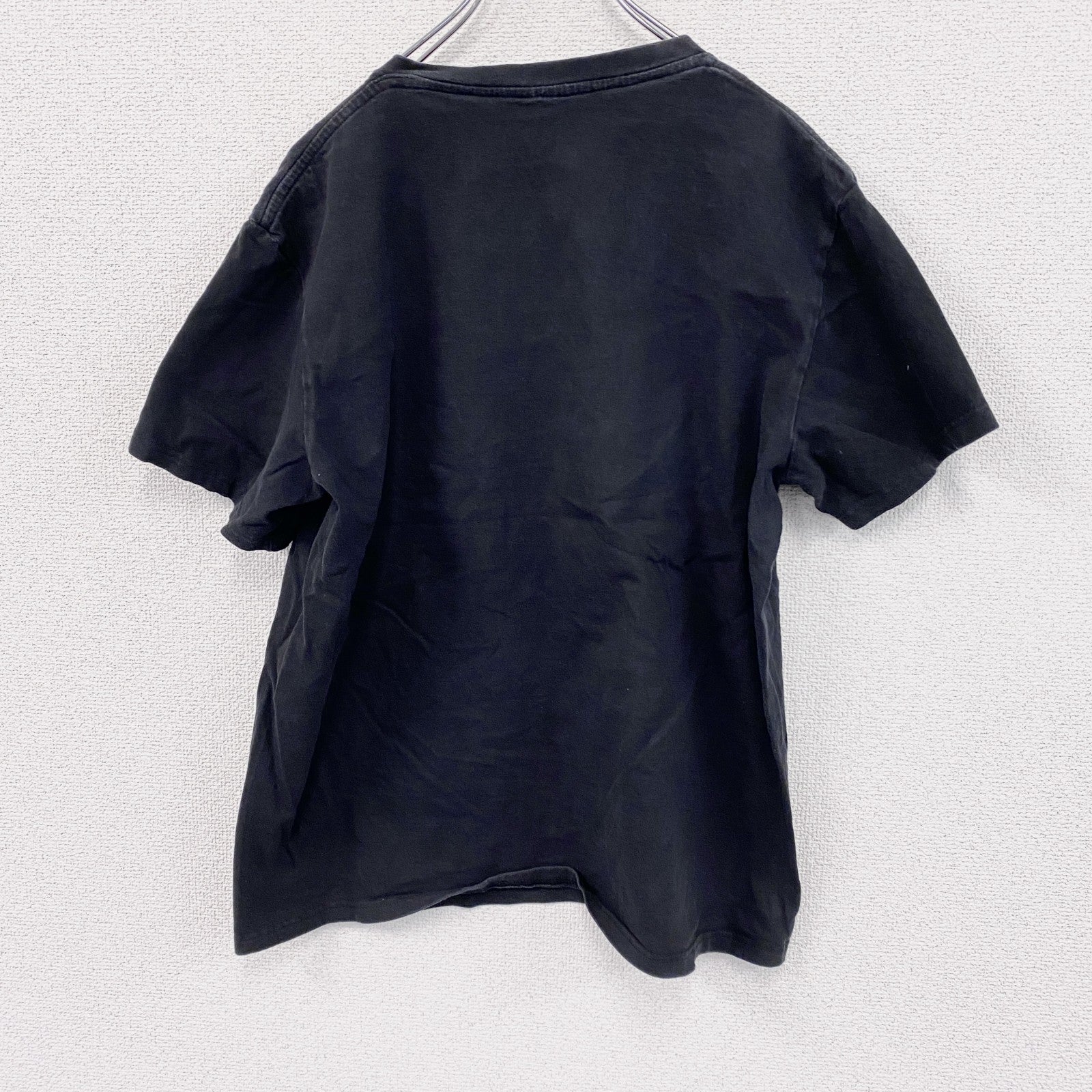 半袖メッセージプリントTシャツ　黒　ブラック　　古着