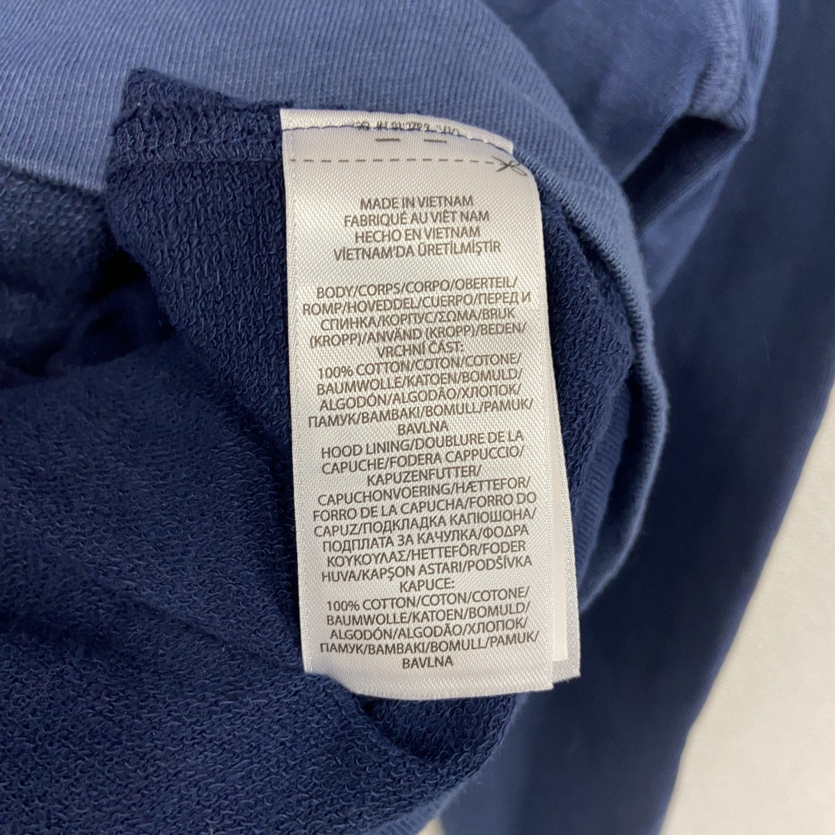POLO Ralph Lauren　フルジップパーカー/フーディー　刺ロゴ　紺　ネイビー　Mサイズ　古着