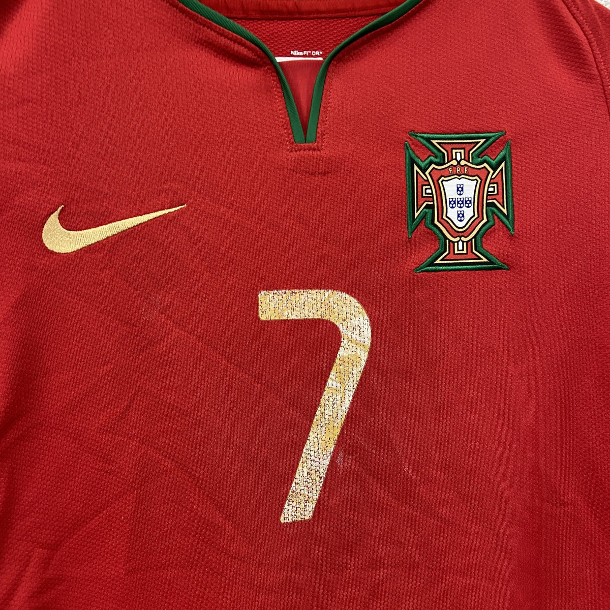 NIKE　ナイキ　ポルトガル代表　ロナウド　半袖Tシャツ　ユニフォーム　ゲームシャツ　赤　レッド　Lサイズ　古着