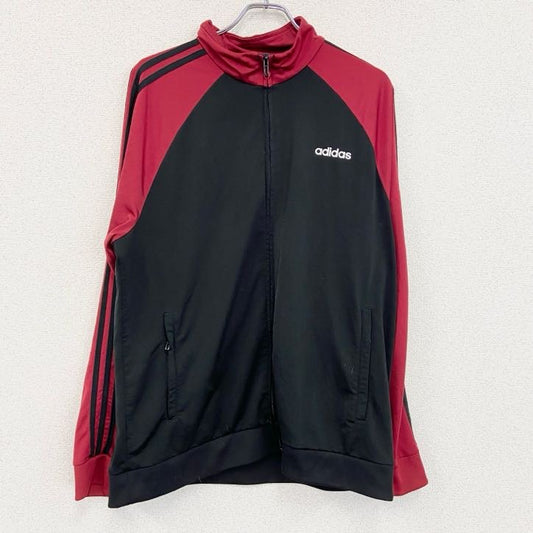 adidas　アディダス　トラックジャケット/ジャージ　黒　ブラック　XLサイズ