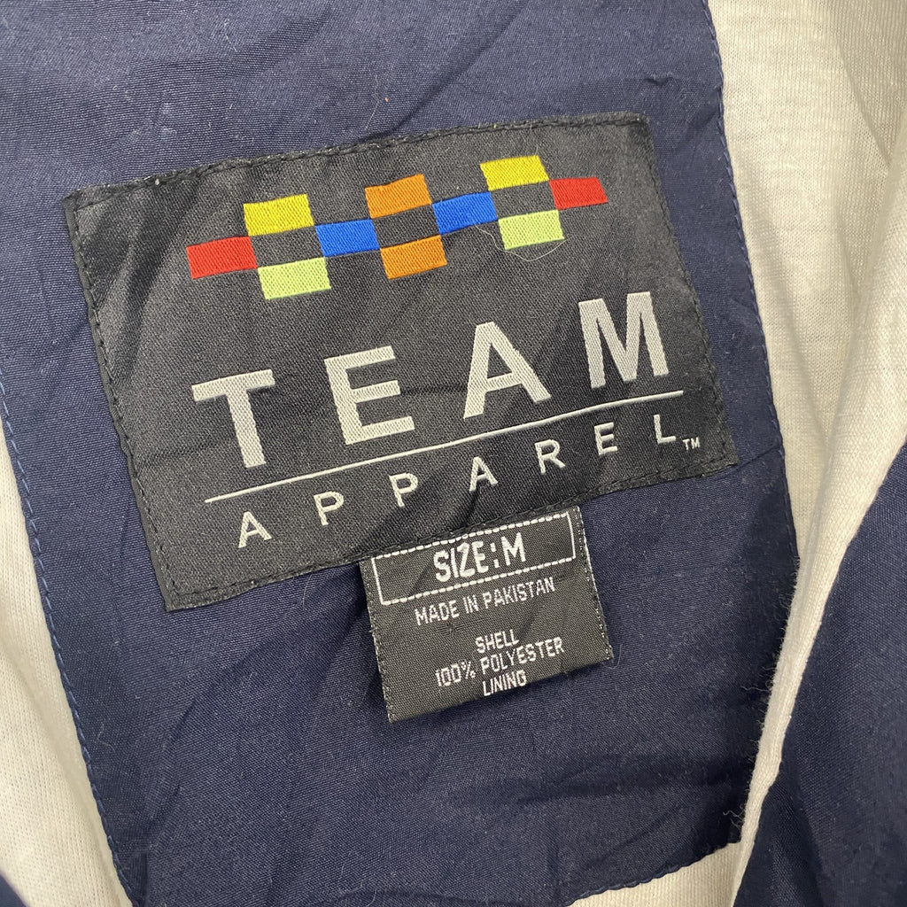 TEAM APPAREL　チームアパレル　フルジップジャケット　紺　ネイビー　Mサイズ ウインドブレーカー ナイロンアウター メンズ 古着