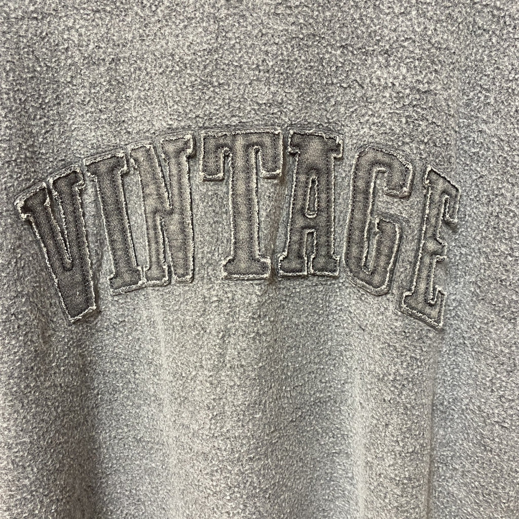 TEXAS TRUE VINTAGE　長袖起毛スウェット　トレーナー　チャコールグレー　ビンテージ　Lサイズ　古着