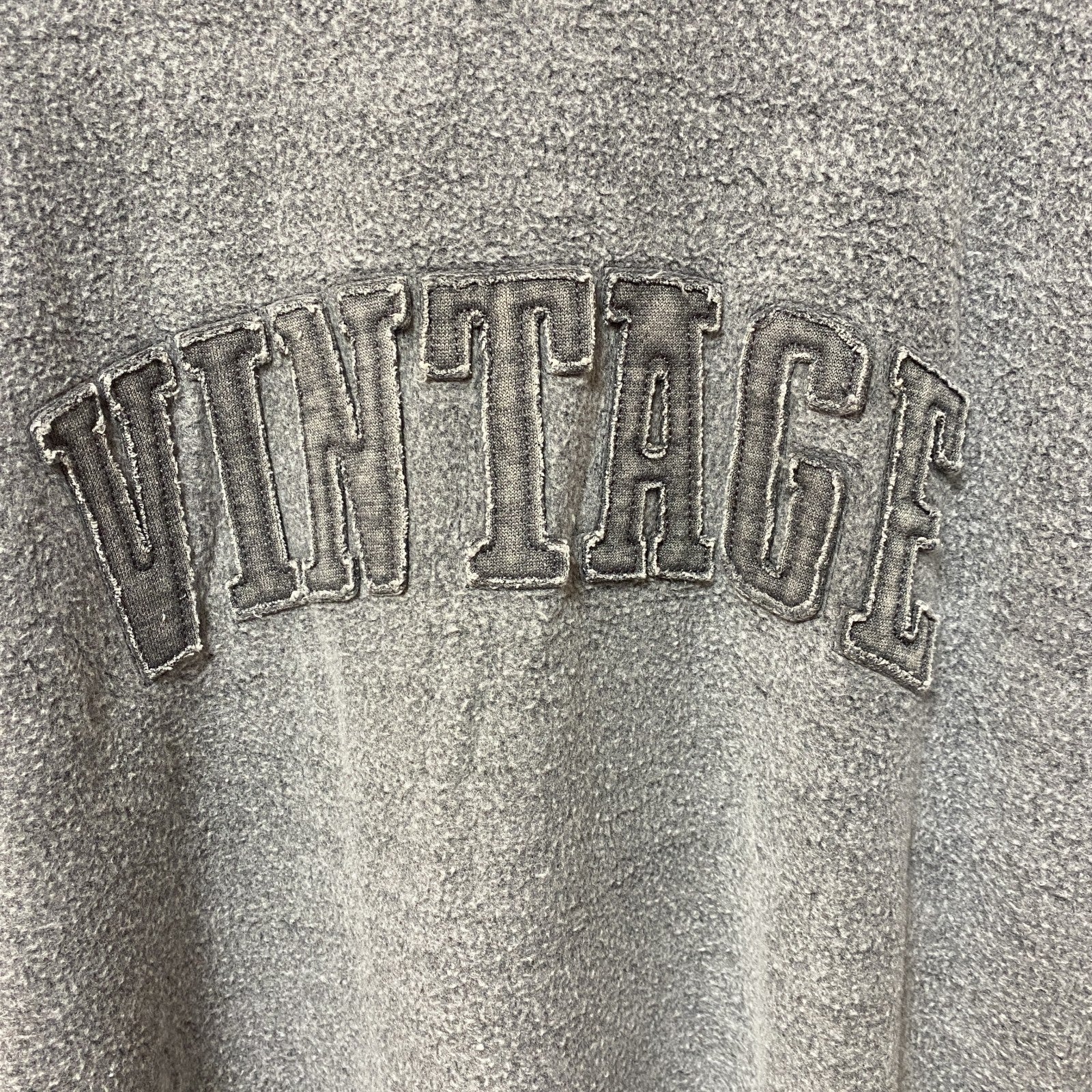 TEXAS TRUE VINTAGE　長袖起毛スウェット　トレーナー　チャコールグレー　ビンテージ　Lサイズ　古着