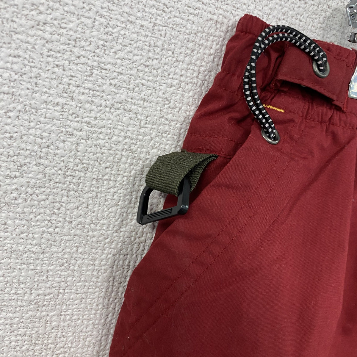 FIRST DOWN　ファーストダウン　ハーフパンツ/ショートパンツ　赤　レッド　Lサイズ メンズ ポリエステル コットン 古着