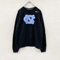 NIKE　ナイキ　スウェット/トレーナー　スウッシュ　UNC　ノースカロライナ大学　黒　ブラック　Mサイズ　古着