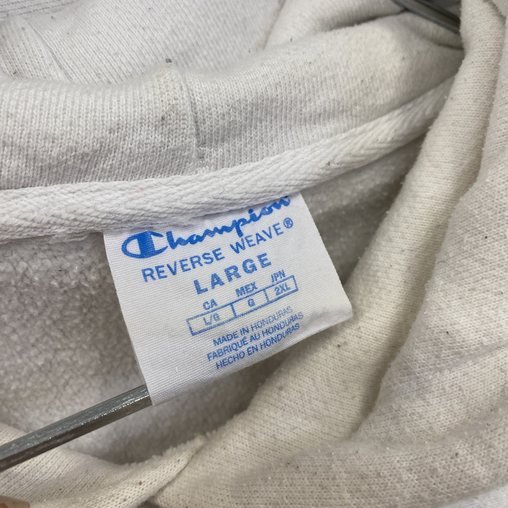 Champion　チャンピオン　リバースウィーブ　スウェットパーカー/フーディー　白　ホワイト　Lサイズ トレーナー スウェットトップス フード付き 古着