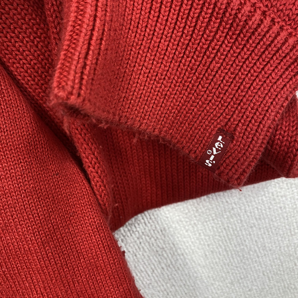 Levi’ｓ　リーバイス　コットンニットセーター　赤　レッド　2XLサイズ　古着