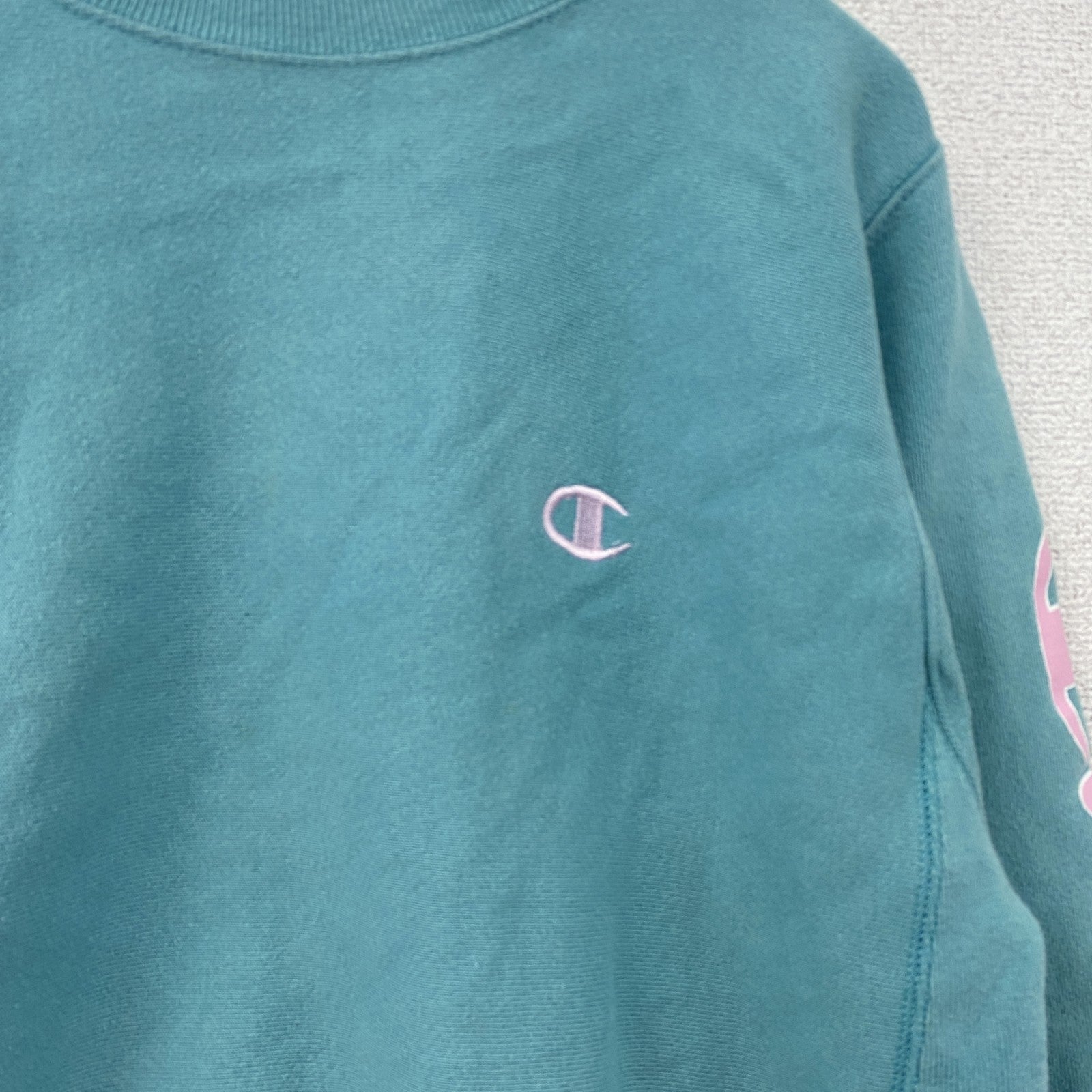 Champion　チャンピオン　リバースウィーブ　スウェット/トレーナー　水色　ライトブルー　XSサイズ　古着