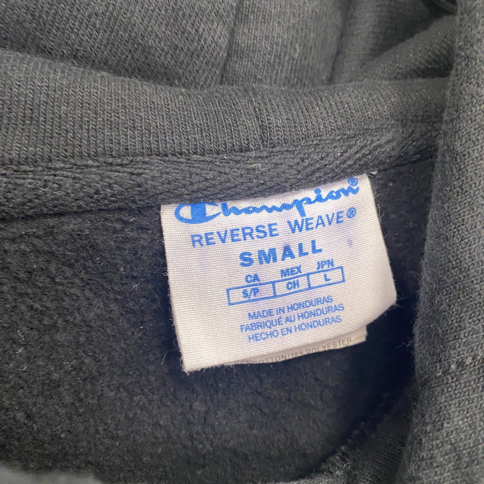 Champion　チャンピオン　リバースウィーブ　スウェットパーカー/フーディー　黒　ブラック　Sサイズ　古着