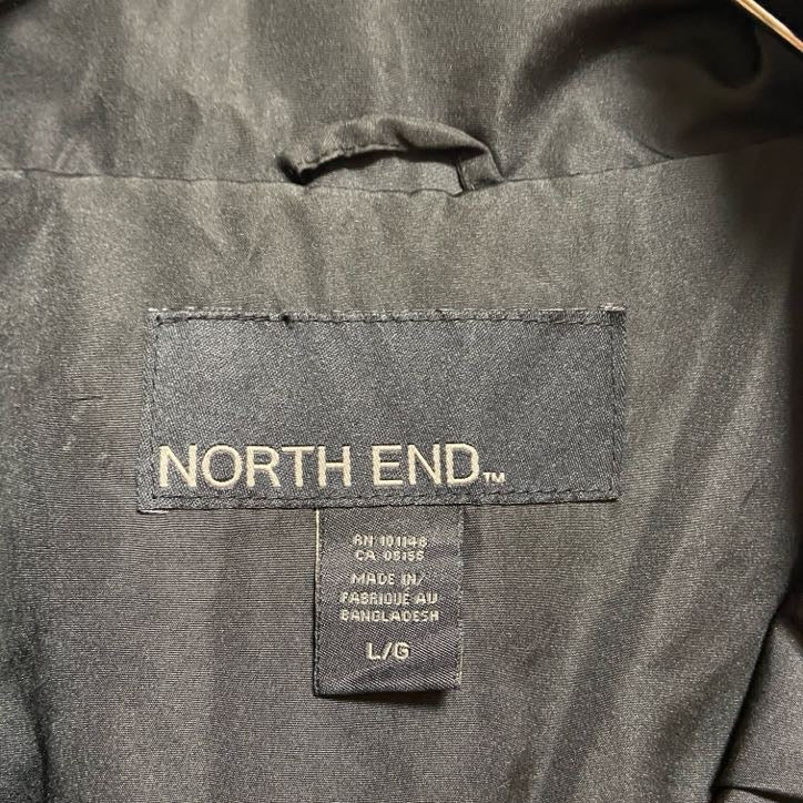 古着 used　NORTHEND　ノースエンド　長袖フルジップナイロンジャケット　切り替え　Nestle　赤　レッド