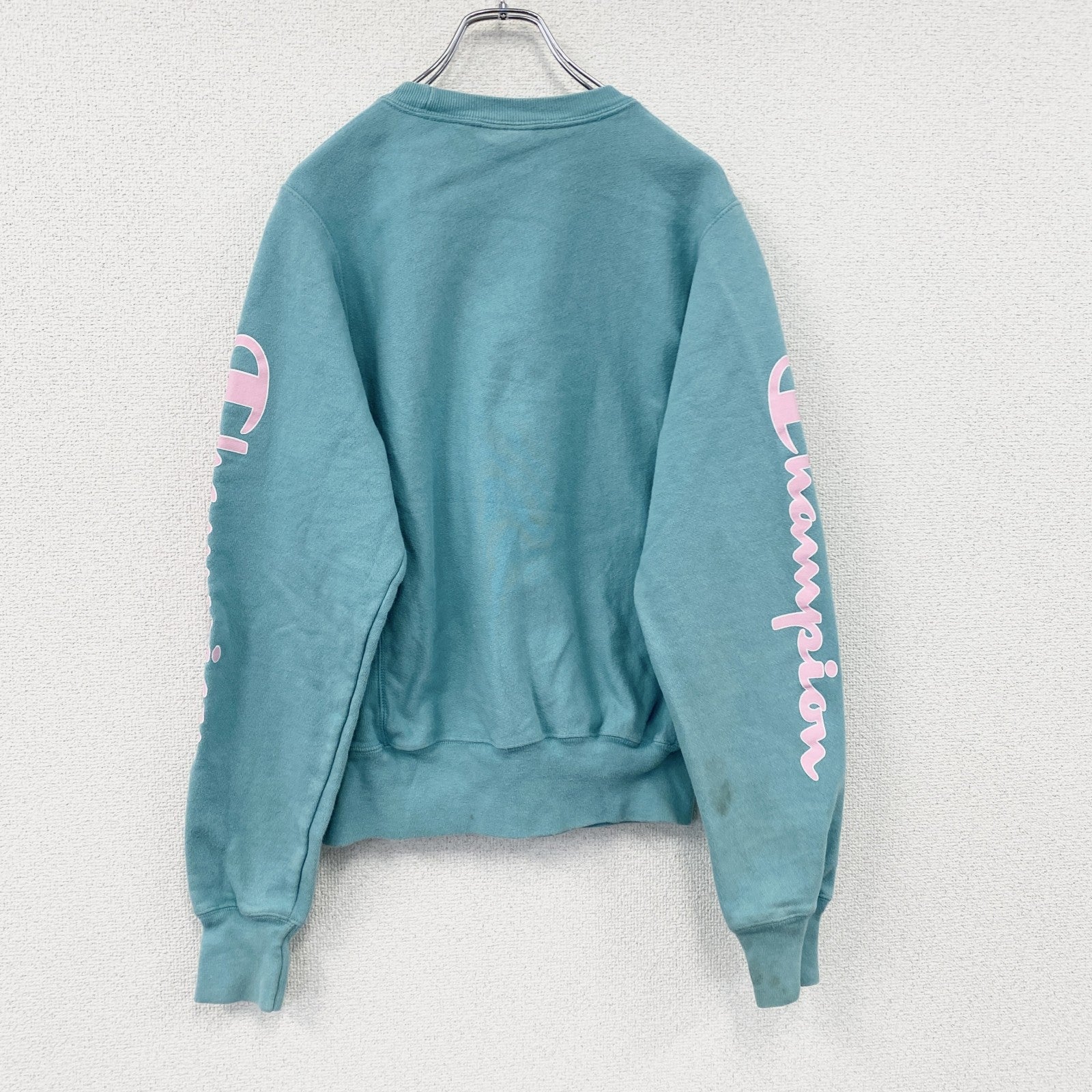 Champion　チャンピオン　リバースウィーブ　スウェット/トレーナー　水色　ライトブルー　XSサイズ　古着