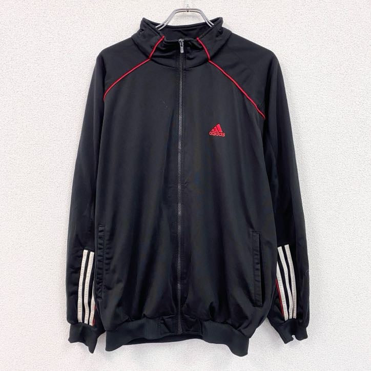 adidas　アディダス　トラックジャケット/ジャージ　黒　ブラック　古着