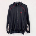 adidas　アディダス　トラックジャケット/ジャージ　黒　ブラック　古着