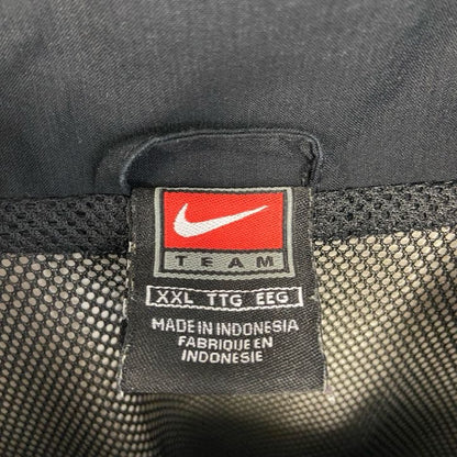 古着 used　NIKE ナイキ　長袖ナイロンジャケット　ワンポイントプリントアウター　ハイネック　ビックシルエット　XXLサイズ