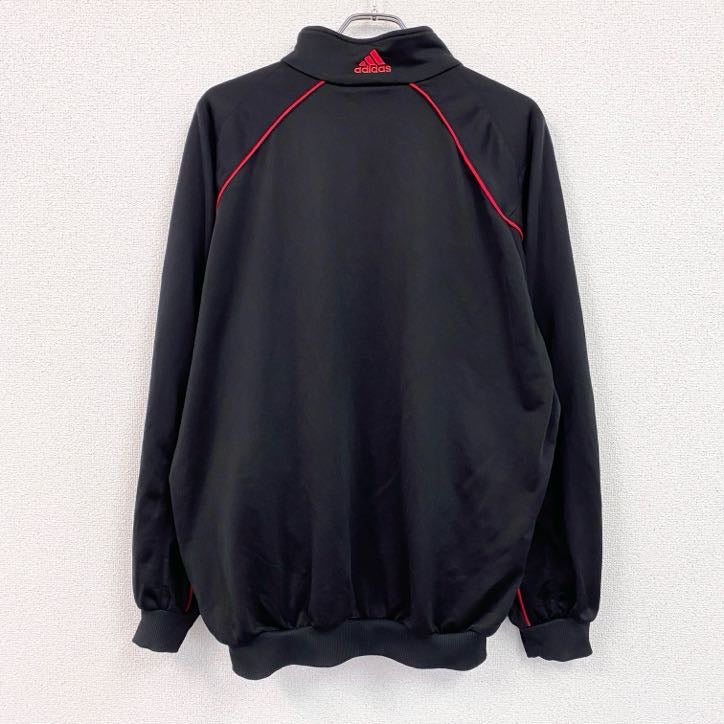 adidas　アディダス　トラックジャケット/ジャージ　黒　ブラック　古着