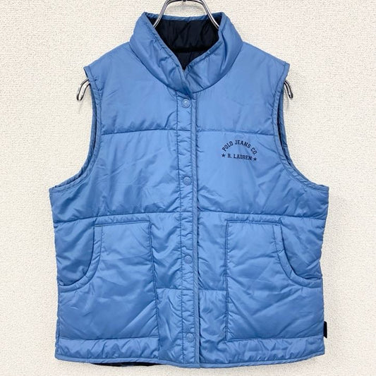 古着 used　POLO JEANS CO. RALPH LAUREN ラルフローレン　ワンポイントプリントダウンベスト　Mサイズ