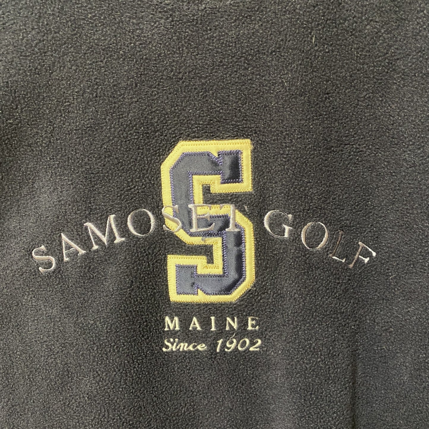 ～90s　SDI　長袖起毛スウェット　フリースプルオーバー　SAMOSET GOLF　ヴィンテージ　XLサイズ