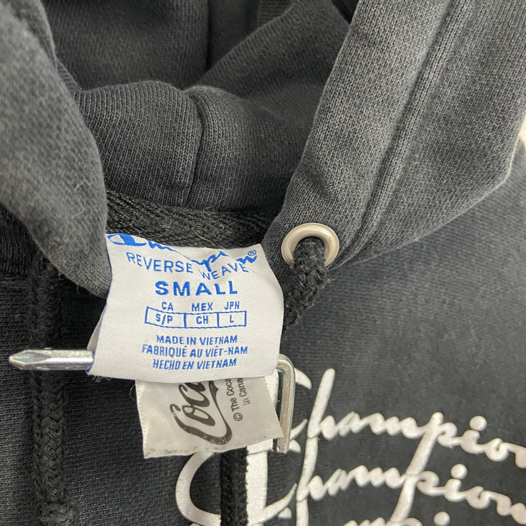 Champion　チャンピオン　リバースウィーブ　コカ・コーラ　スウェットパーカー/フーディー　ブラック　Sサイズ　古着