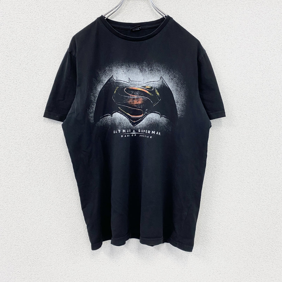 BATMAN　バットマン　DCコミックス　半袖プリントアニメTシャツ　黒　ブラック　Lサイズ　古着