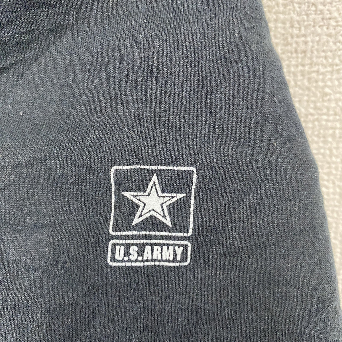 00s　JERZEES　ジャージーズ　U.S.ARMY　米軍　半袖プリントTシャツ　星条旗　ヴィンテージ　黒　ブラック　XLサイズ　古着