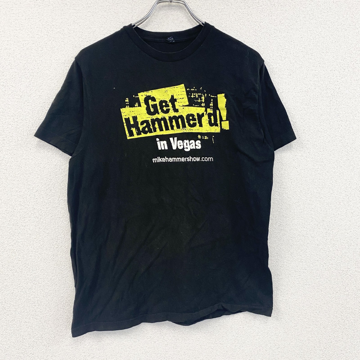 tultex　タルテックス　半袖Tシャツ　マイクハマーコミックマジックショー　黒　ブラック　古着