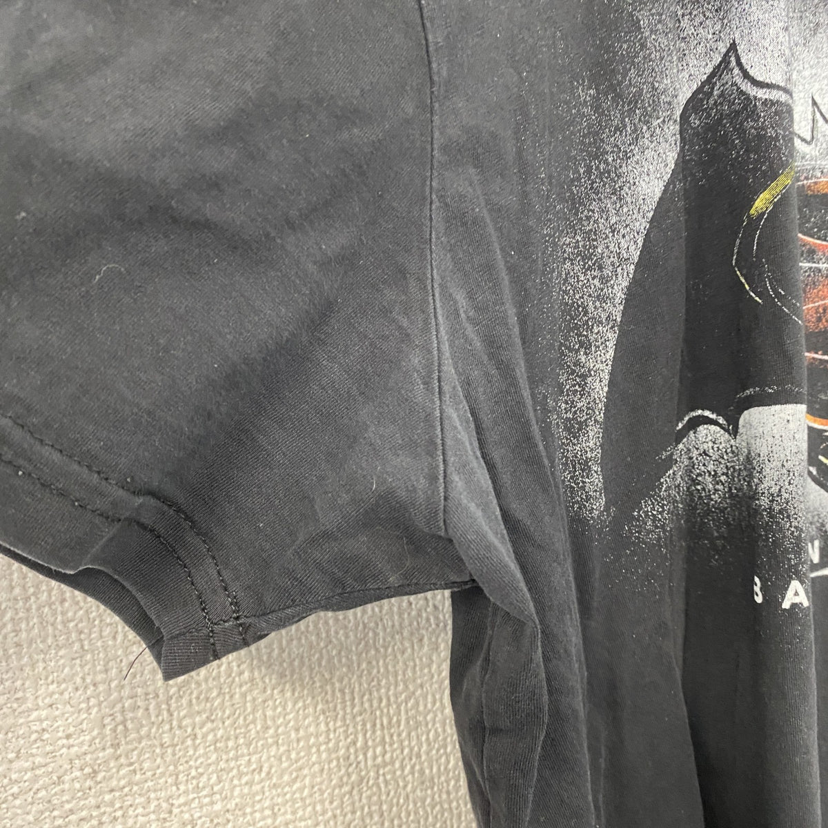 BATMAN　バットマン　DCコミックス　半袖プリントアニメTシャツ　黒　ブラック　Lサイズ　古着