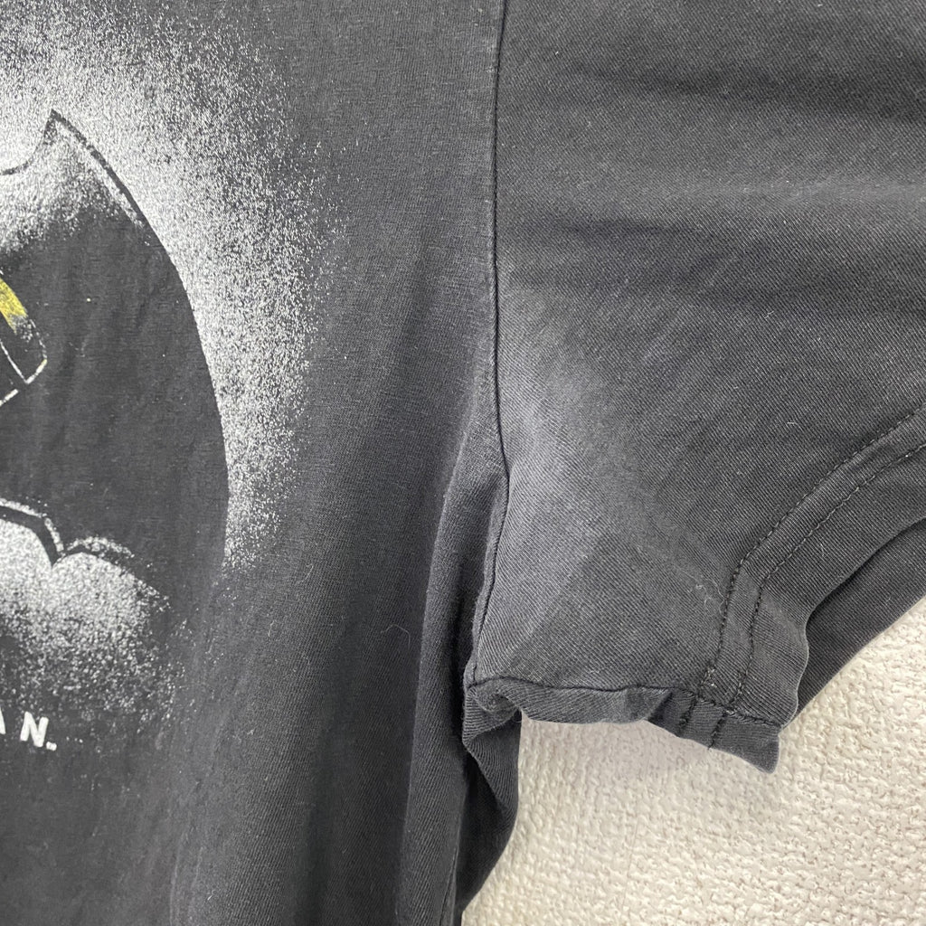 BATMAN　バットマン　DCコミックス　半袖プリントアニメTシャツ　黒　ブラック　Lサイズ　古着