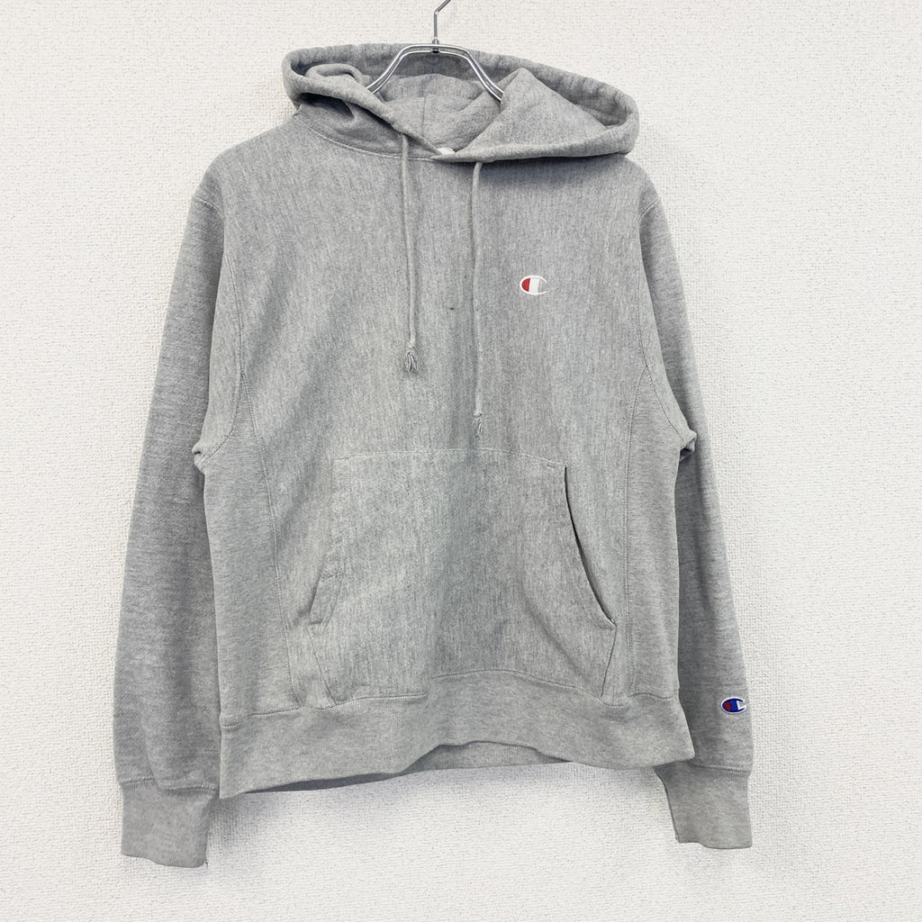 Champion　チャンピオン　リバースウィーブ　スウェットパーカー/フーディー　灰色　グレー　Sサイズ　古着